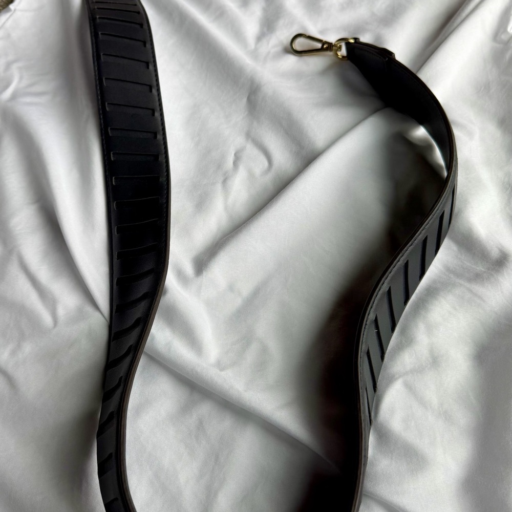 Anne Klein Elegant Dark Navy Satchel with Gold Accent - Picture 8 of 10
